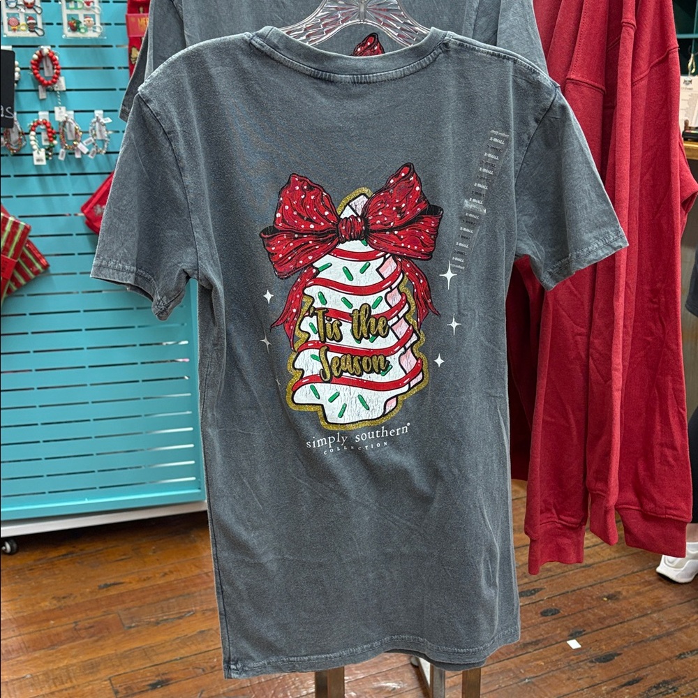 Gray Christmas lil Debbie tree cake Shirt
